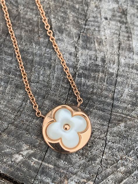 lv blossom necklace|louis vuitton color blossom pendant.